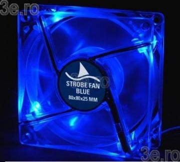 Sharkoon StrobeFan 80mm blue - Pret | Preturi Sharkoon StrobeFan 80mm blue