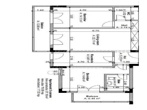 Apartament cu 3 camere de vanzare Fundeni - Pret | Preturi Apartament cu 3 camere de vanzare Fundeni