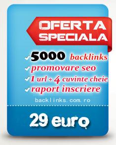 Promovare prin Backlinkuri.Garantate, verificabile - Pret | Preturi Promovare prin Backlinkuri.Garantate, verificabile