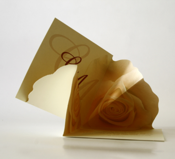 Invitatie de nunta cu trandafir - Pret | Preturi Invitatie de nunta cu trandafir