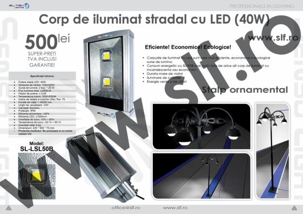 Corp de iluminat stradal cu LED (40W) - Pret | Preturi Corp de iluminat stradal cu LED (40W)