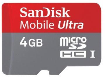 SD Card Micro 4GB (SDHC) Ultra, clasa 6, SanDisk SDSDQY-004G-U46A - Pret | Preturi SD Card Micro 4GB (SDHC) Ultra, clasa 6, SanDisk SDSDQY-004G-U46A