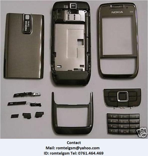 Carcasa Nokia E66 GREY ( GRI ) ORIGINALA COMPLETA SIGILATA - Pret | Preturi Carcasa Nokia E66 GREY ( GRI ) ORIGINALA COMPLETA SIGILATA