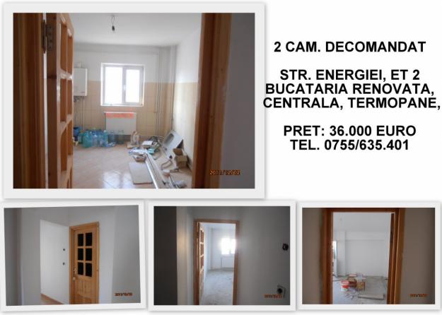 Vand apartament cu 2 camere decomandat, pe Energiei, la etajul 2, - Pret | Preturi Vand apartament cu 2 camere decomandat, pe Energiei, la etajul 2,