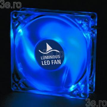 Sharkoon CaseFan LED 80mm Albastru - Pret | Preturi Sharkoon CaseFan LED 80mm Albastru