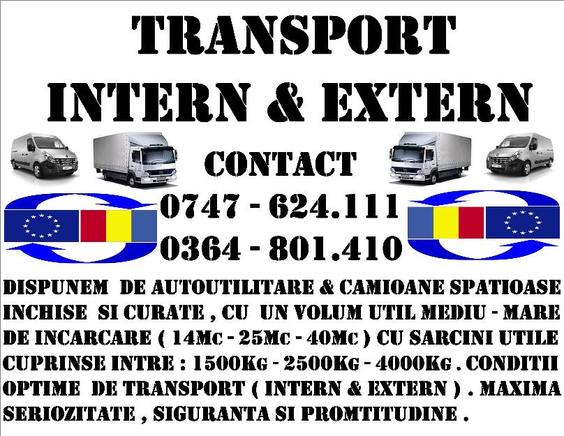 transport intern & extern - Pret | Preturi transport intern & extern