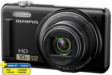 Olympus VR-310 Negru Bonus: Kit Olympus (Husa + Card 4GB) - Pret | Preturi Olympus VR-310 Negru Bonus: Kit Olympus (Husa + Card 4GB)