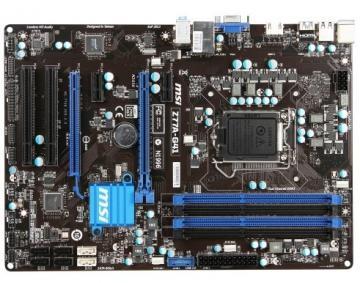 Placa de baza MSI Socket LGA1155, intel Z77, 4xDDRIII (2800OC), Z77A-G41 - Pret | Preturi Placa de baza MSI Socket LGA1155, intel Z77, 4xDDRIII (2800OC), Z77A-G41