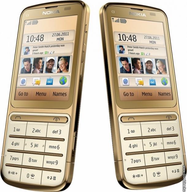 Nokia c3-01 auriu si gri super pret - Pret | Preturi Nokia c3-01 auriu si gri super pret