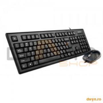 Kit A4TECH: Tastatura KRS-85 + Mouse OP-720-B USB, Black - Pret | Preturi Kit A4TECH: Tastatura KRS-85 + Mouse OP-720-B USB, Black