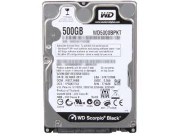 Notebook HDD WD Scorpio Black 500GB WD5000BPKT - Pret | Preturi Notebook HDD WD Scorpio Black 500GB WD5000BPKT