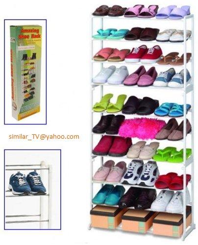 Etajera suport pentru incaltaminte Amazing Shoe Rack ... As Seen on TV! - Pret | Preturi Etajera suport pentru incaltaminte Amazing Shoe Rack ... As Seen on TV!