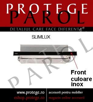 Hota SLIMLUX 60 cm, (CA10-60XGG), front inox, carcasa vopsita - Pret | Preturi Hota SLIMLUX 60 cm, (CA10-60XGG), front inox, carcasa vopsita