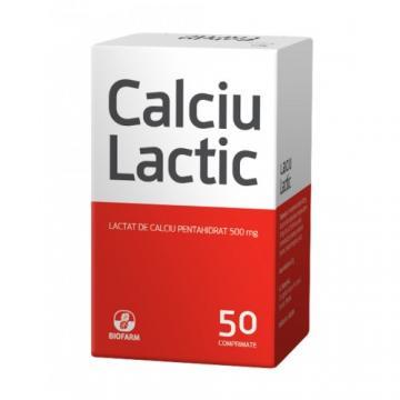 Calciu Lactic 500mg *50cpr - Pret | Preturi Calciu Lactic 500mg *50cpr