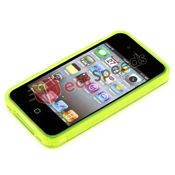 Bumper luminos pentru iPhone 4S / iPhone 4 Verde - Pret | Preturi Bumper luminos pentru iPhone 4S / iPhone 4 Verde