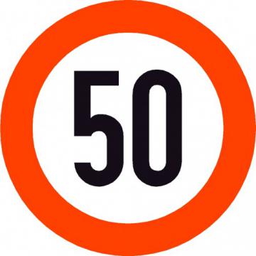 Indicator circulatie Limitare de viteza la 50 de km - Pret | Preturi Indicator circulatie Limitare de viteza la 50 de km