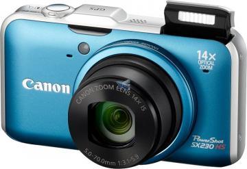 Canon PowerShot SX230 Albastru Bonus: Card Transcend 8GB + Transport Gratuit - Pret | Preturi Canon PowerShot SX230 Albastru Bonus: Card Transcend 8GB + Transport Gratuit