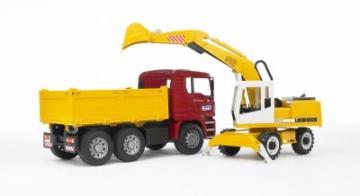 Camion MAN cu Excavator Liebherr - Pret | Preturi Camion MAN cu Excavator Liebherr