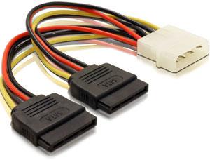 Cablu Y alimentare Delock 1 X Molex (T) - 2 X SATA (M), 60102 - Pret | Preturi Cablu Y alimentare Delock 1 X Molex (T) - 2 X SATA (M), 60102