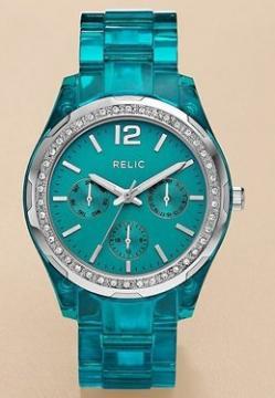 Ceas Relic by Fossil Starla Transparent Blue Multifunction ZR15604 - Pret | Preturi Ceas Relic by Fossil Starla Transparent Blue Multifunction ZR15604