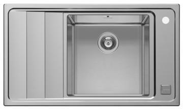 Chiuvete Inox - PYRAMIS STUDIO (86X50) 1B 1D R dreapta Smooth - Pret | Preturi Chiuvete Inox - PYRAMIS STUDIO (86X50) 1B 1D R dreapta Smooth