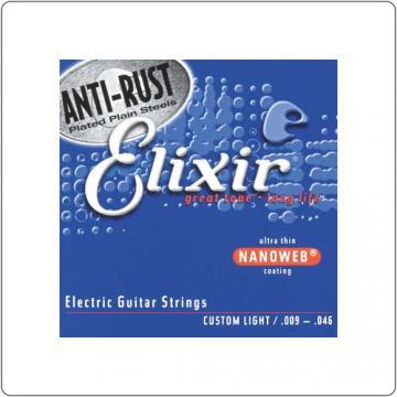 Elixir Nanoweb Custom Light (.009-.046) - Set corzi chitara electrica - Pret | Preturi Elixir Nanoweb Custom Light (.009-.046) - Set corzi chitara electrica