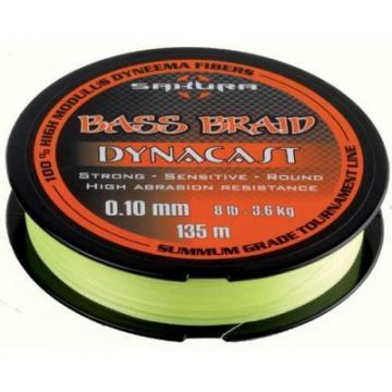 Fir Sakura Bass Braid Dynacast Jaune (135 m, 0.12-10 Lbs.) - Pret | Preturi Fir Sakura Bass Braid Dynacast Jaune (135 m, 0.12-10 Lbs.)