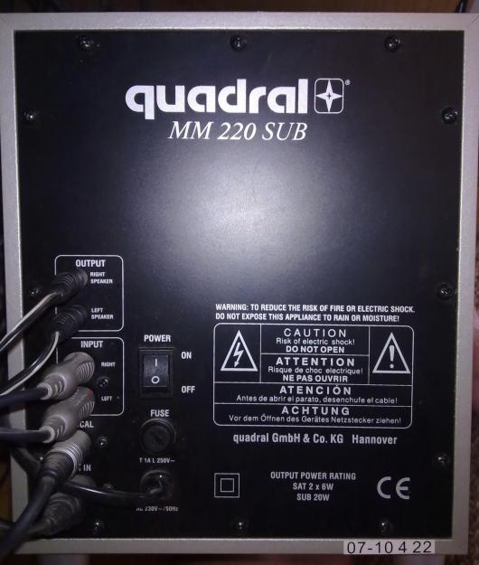 Quadral MM 220-sistem audio activ 2.1 - Pret | Preturi Quadral MM 220-sistem audio activ 2.1