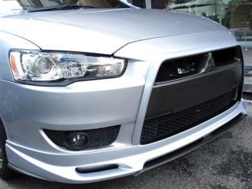 Mitsubishi Lancer 10 Extensie Spoiler Fata EVO-Style Cu Grila - Pret | Preturi Mitsubishi Lancer 10 Extensie Spoiler Fata EVO-Style Cu Grila