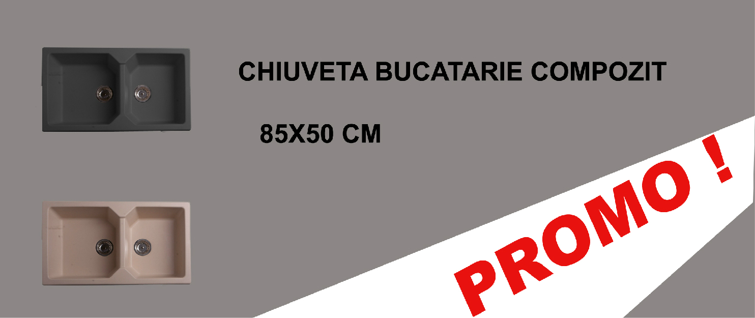 Chiuveta bucatarie compozit 85x50 cm - Pret | Preturi Chiuveta bucatarie compozit 85x50 cm