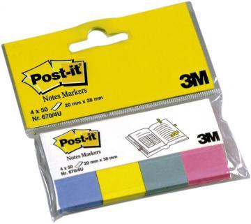 Page marker 4 culori Post-itÂ®, 20 x 38 mm, 4 culori/set, 50 file/culoare - Pret | Preturi Page marker 4 culori Post-itÂ®, 20 x 38 mm, 4 culori/set, 50 file/culoare