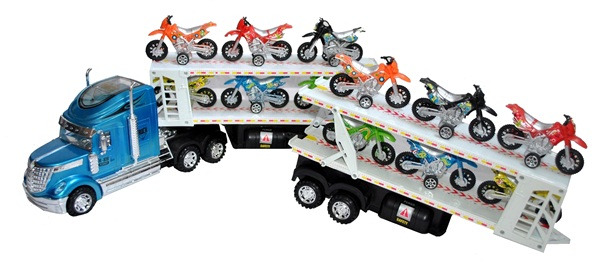 CAMION URIAS cu 12 motociclete cu frictiune ZAN25 - Pret | Preturi CAMION URIAS cu 12 motociclete cu frictiune ZAN25