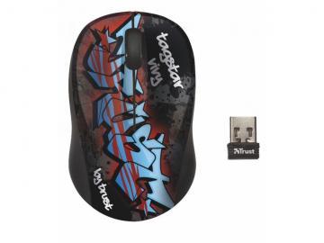 Mouse optic mini wireless Vivy Tagstar Graffiti, 1600dpi, micro receiver, USB, Trust (17867) - Pret | Preturi Mouse optic mini wireless Vivy Tagstar Graffiti, 1600dpi, micro receiver, USB, Trust (17867)