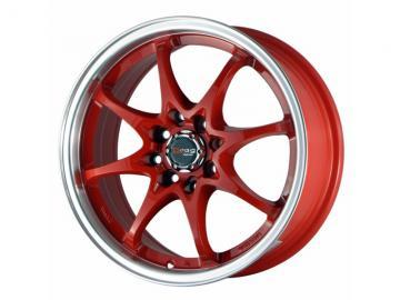 Drag Wheels DR9 Red Machined Lip Janta - Pret | Preturi Drag Wheels DR9 Red Machined Lip Janta