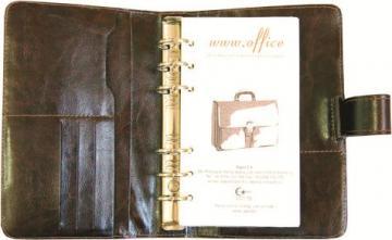 Agenda organizer, 60 file incluse, maro - Pret | Preturi Agenda organizer, 60 file incluse, maro