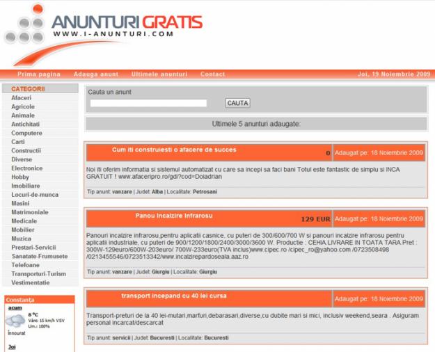 www.i-anunturi.com - Pret | Preturi www.i-anunturi.com