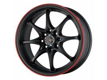 Drag Wheels DR9 Flat Black With Red Stripe Janta - Pret | Preturi Drag Wheels DR9 Flat Black With Red Stripe Janta