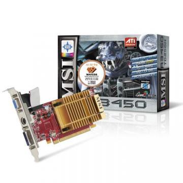 Placa video MSI Ati Radeon HD 3450 256MB DDR2 64Bit - Pret | Preturi Placa video MSI Ati Radeon HD 3450 256MB DDR2 64Bit