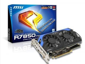 PLACA VIDEO MSI ATI R7850 PCI-E 2GB, R7850 Power Edition 2GD5/OC - Pret | Preturi PLACA VIDEO MSI ATI R7850 PCI-E 2GB, R7850 Power Edition 2GD5/OC