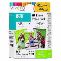 Cartus cerneala HP 363 Photo Value Pack/6 Ink Cartridges/150 sht Advanced Photo Paper 10 x 15 cm borderless - Q7966EE - Pret | Preturi Cartus cerneala HP 363 Photo Value Pack/6 Ink Cartridges/150 sht Advanced Photo Paper 10 x 15 cm borderless - Q7966EE