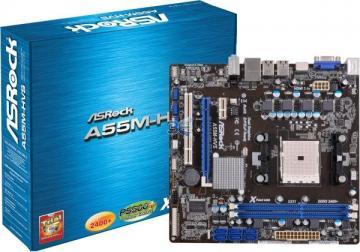 ASRock A55M-HVS, HT5200, DDR1333, Soket FM1, mATX - Pret | Preturi ASRock A55M-HVS, HT5200, DDR1333, Soket FM1, mATX