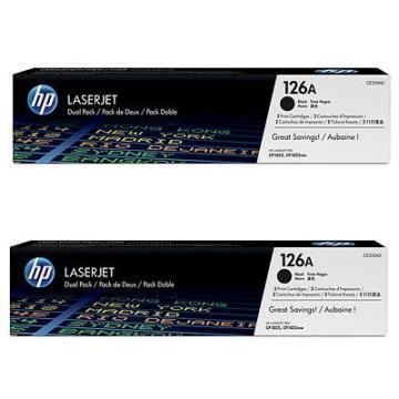 HP 126A Dual Pack Black LaserJet Toner Cartridge (2 x 1200 pag), CE310AD - Pret | Preturi HP 126A Dual Pack Black LaserJet Toner Cartridge (2 x 1200 pag), CE310AD