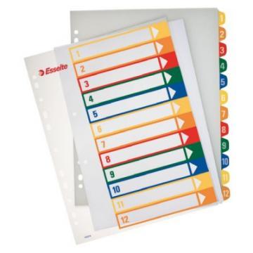 Index A4 Maxi imprimabil 1 - 12 transparent - Pret | Preturi Index A4 Maxi imprimabil 1 - 12 transparent