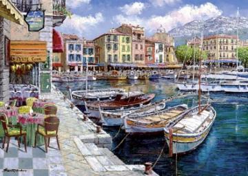 Puzzle Schmidt 1000 Sam Park : Cafe in Cassis - Pret | Preturi Puzzle Schmidt 1000 Sam Park : Cafe in Cassis