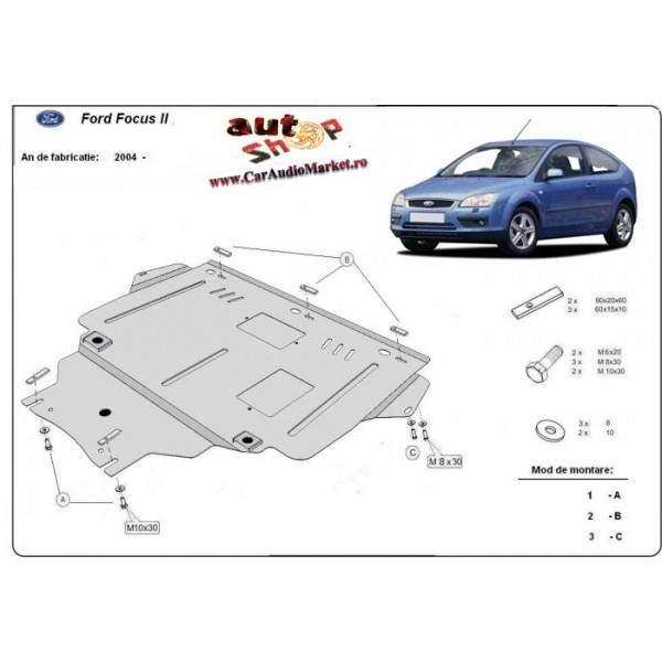 Scut metalic pentru motor si cutia de viteze Ford Focus II - Pret | Preturi Scut metalic pentru motor si cutia de viteze Ford Focus II