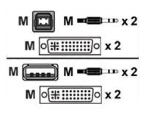 Cable Kit KVM, 3.6m cable, 2*DVI, 1*USB, 2*mini-phone, AVOCENT CBL0047 - Pret | Preturi Cable Kit KVM, 3.6m cable, 2*DVI, 1*USB, 2*mini-phone, AVOCENT CBL0047