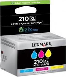 Cartus cerneala Lexmark 14L0269E nr.210XL multipack (CMY) 1600 pagini - Pret | Preturi Cartus cerneala Lexmark 14L0269E nr.210XL multipack (CMY) 1600 pagini