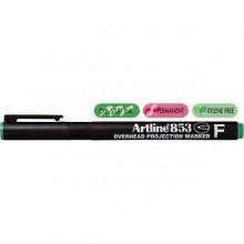OHP marker ARTLINE 853, permanent, 0.5 mm - verde - Pret | Preturi OHP marker ARTLINE 853, permanent, 0.5 mm - verde