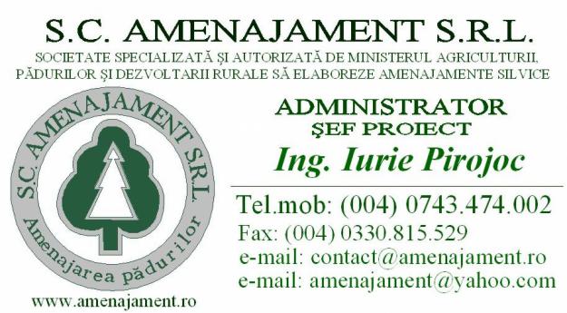 SC AMENAJAMENT SRL - Amenajarea padurilor - Pret | Preturi SC AMENAJAMENT SRL - Amenajarea padurilor