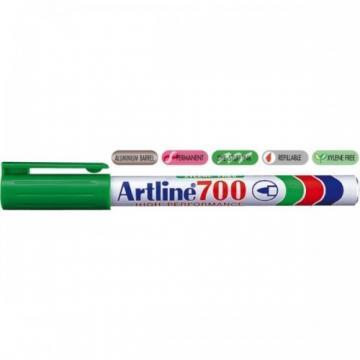 Permanent marker varf rotund, 0.7mm, corp metalic, ARTLINE 700 - rosu - Pret | Preturi Permanent marker varf rotund, 0.7mm, corp metalic, ARTLINE 700 - rosu